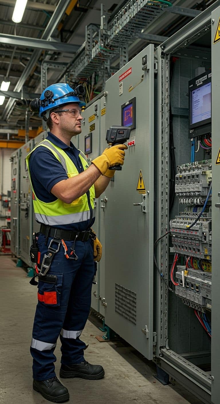 delta wye infrared thermography power distribution panel