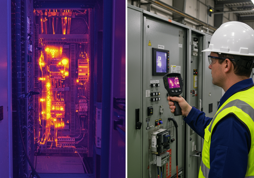 infrared scanning side by side comparison
